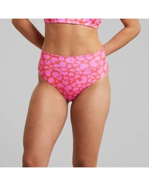 Dedicated Pink Slite Leopard Bikini Bottoms S