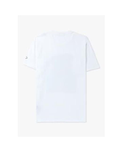 Mens Classic Pug Print T Shirt In di Replay in White da Uomo