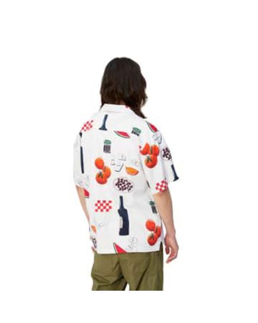 Camisa Ss Isis Maria Dinner Isis Maria Dinner Aop di Carhartt in Red