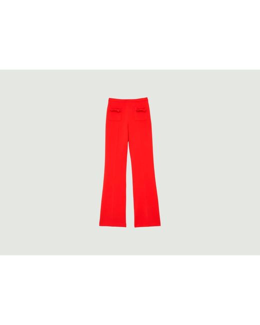 Pantalon Avec Poches Nœud Perlita Tara Jarmon en coloris Red