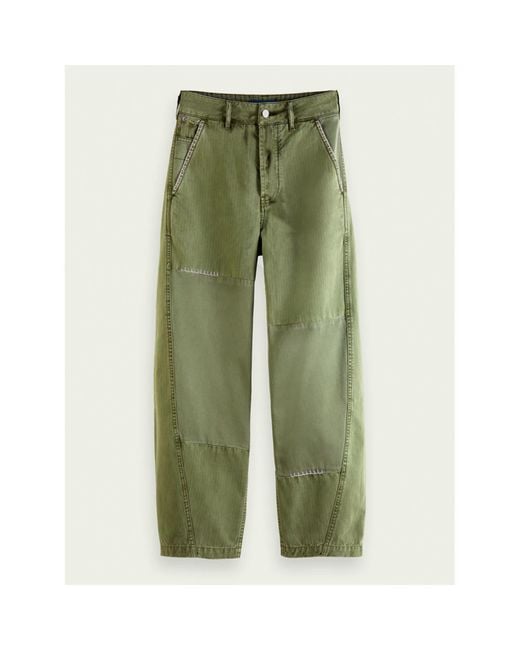 Scotch & Soda Pantalones The Pip Boyfriend in Green | Lyst