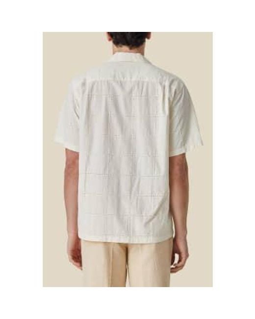 Portuguese Flannel Natural Ecru Tv Towel Shirt / S for men