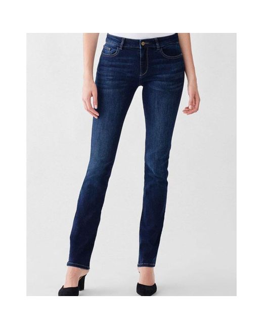 DL1961 Denim Coco Straight Jeans Solo in Blue | Lyst