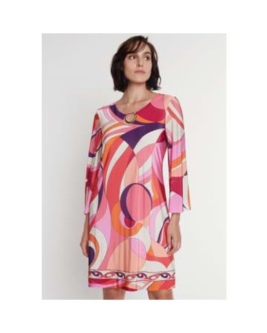 Robe tunique imprimée pramy Ana Alcazar en coloris Pink