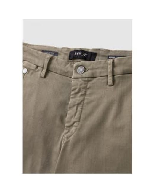 Replay Gray S Benni Chino Shorts for men