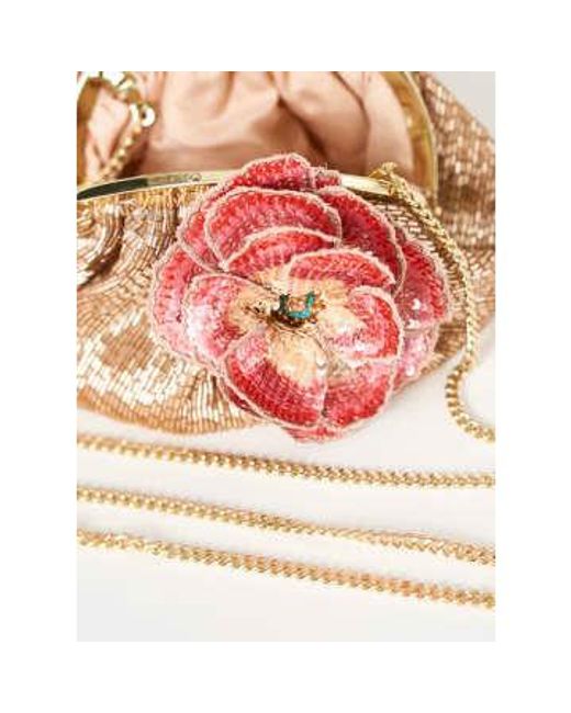 M.A.B.E Pink Carrie Corsage Clutch