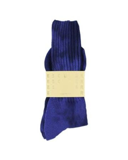 Escuyer Strong Blue Tie Dye Socks 39-45