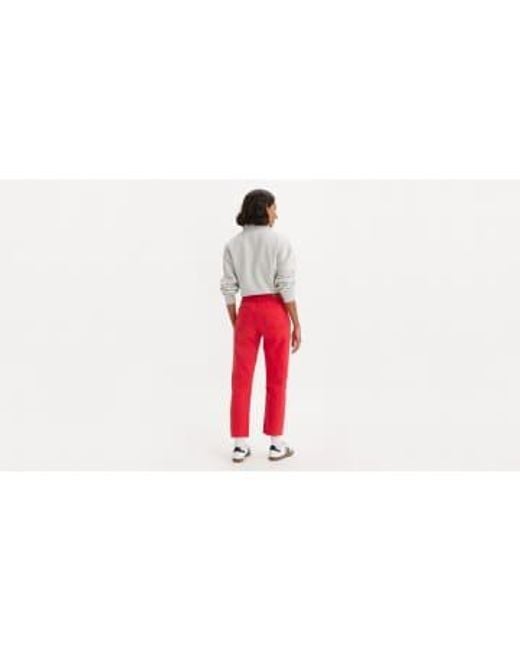 Levi's Red Jeans 501 Crop W27 L26
