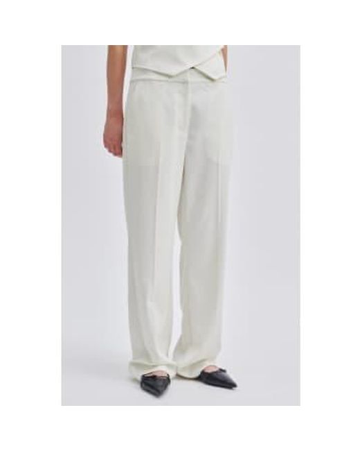 Second Female White Vaporous Kaleem Suit S Trousers Xs