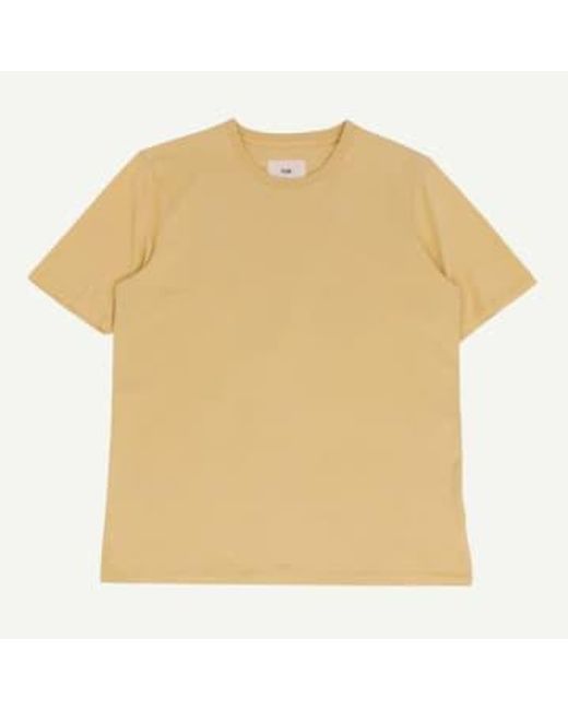 Folk Natural Contrast Sleeve Tee Wheat for men