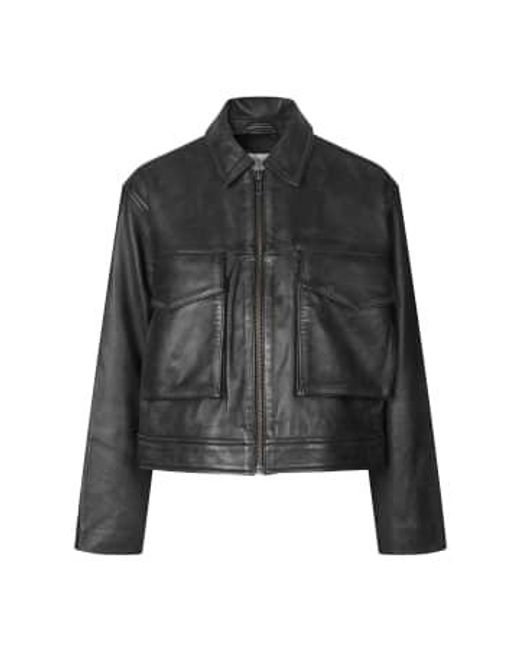 Second Female Black Lato Leather Jacket Xsmall