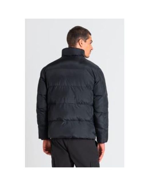 Antony Morato Blue 3 By 4 Quilted Tech Jacket Double Extra Large for men