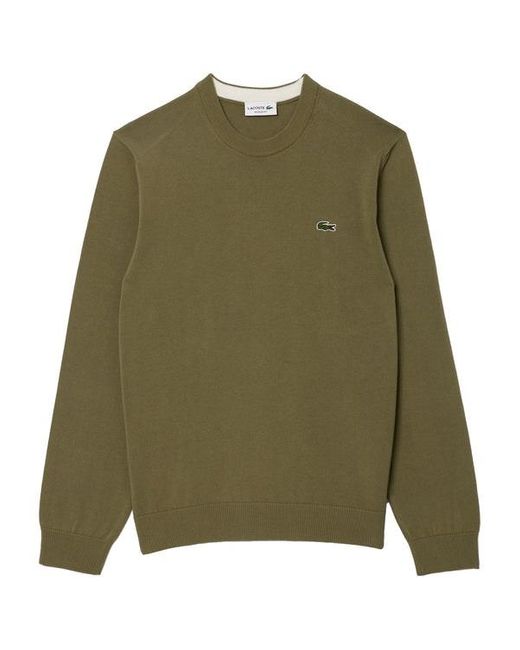 Lacoste Blue Ah1985 Cotton Crew Knit for men