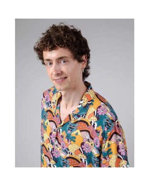 Shirt Aloha Yeye Weller Sunshine Brava Fabrics pour homme en coloris Gray