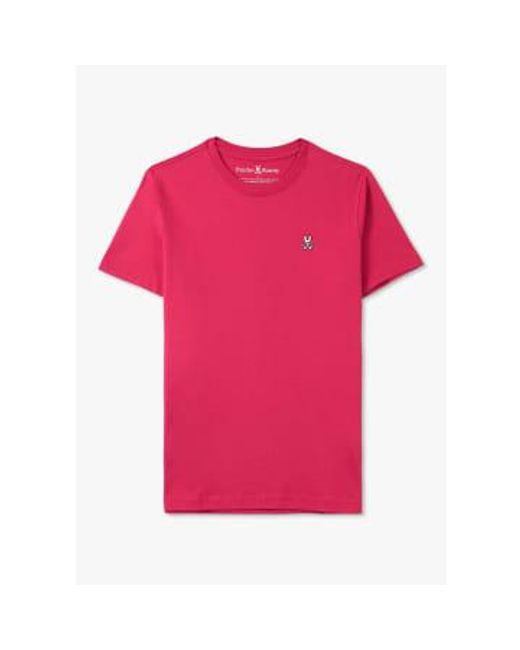 T-shirt cou à l'équipage classique en rose Psycho Bunny pour homme en coloris Pink