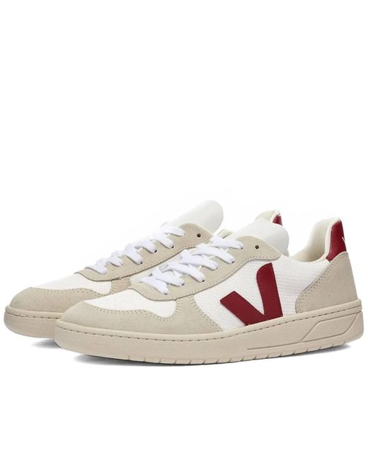 Zapatos B-MESH BLANCOS DE V-10 Y MARSALA Veja de Cuero de color Blanco para  hombre | Lyst