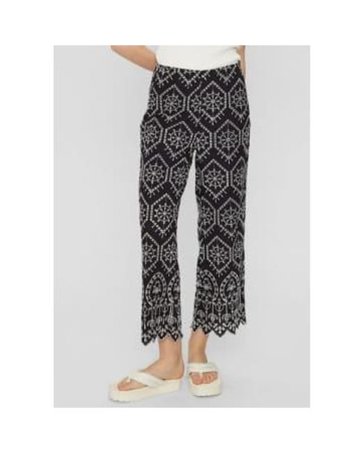 Numph Gray Nuevelyn Cropped Pants
