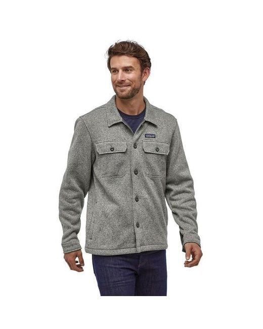 Patagonia Better Sweater® Fleece Shirt Jacket Stonewash in Grey for Men |  Lyst UK