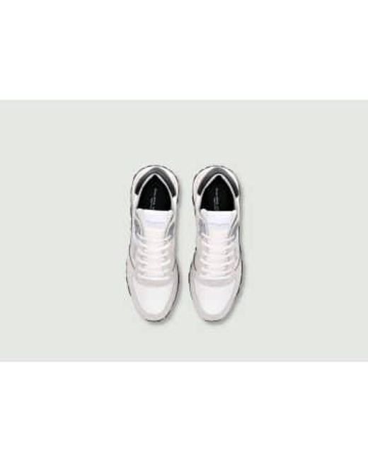 Tropez Low Top Sneakers 3 di Philippe Model in White da Uomo