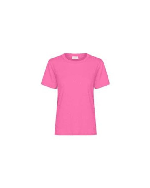 Kaffe Pink Marin-t-shirt in nviolett von