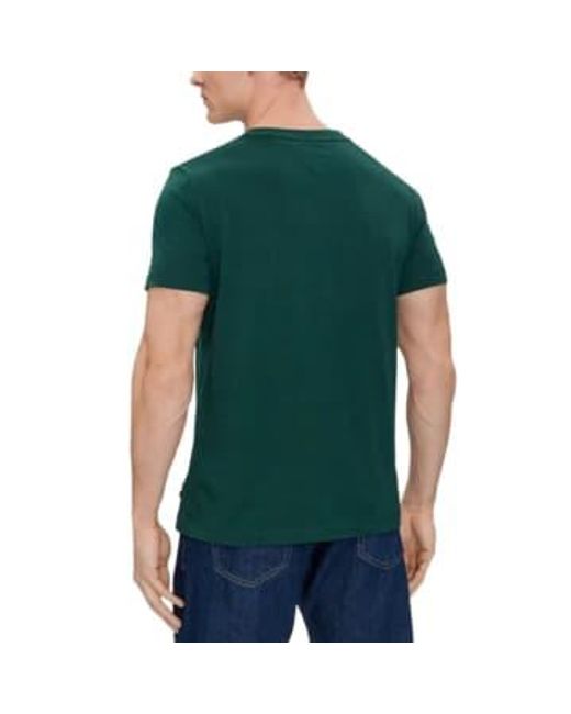 T Shirt For Man Mw0Mw34387 Mbp di Tommy Hilfiger in Green da Uomo