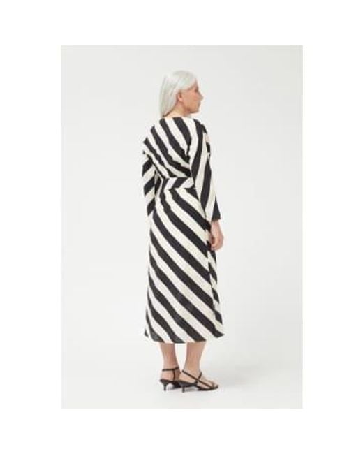 Compañía Fantástica White Stripe Dress 11013 Small