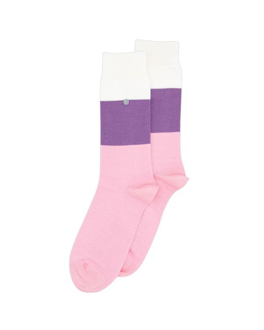 Alfredo Gonzales Mauves Socks With Large Stripes in Purple for Men | Lyst
