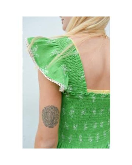 M.A.B.E Green Vivi Print Maxi Dress