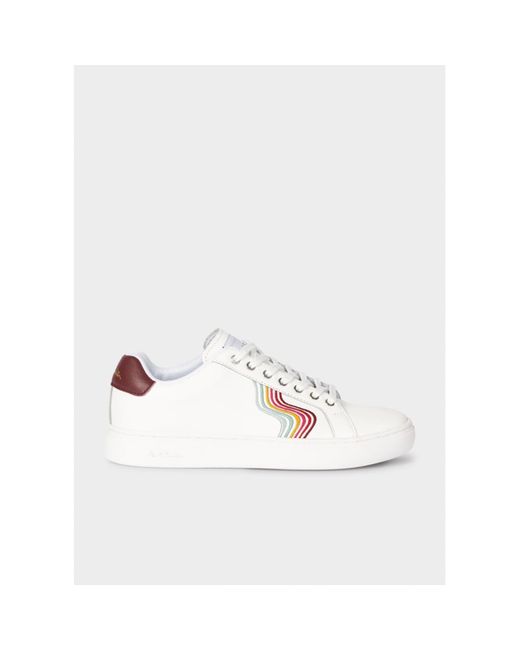 Paul Smith Lapin Embroidery Stitch Trainers Size: 4, Col: White for men
