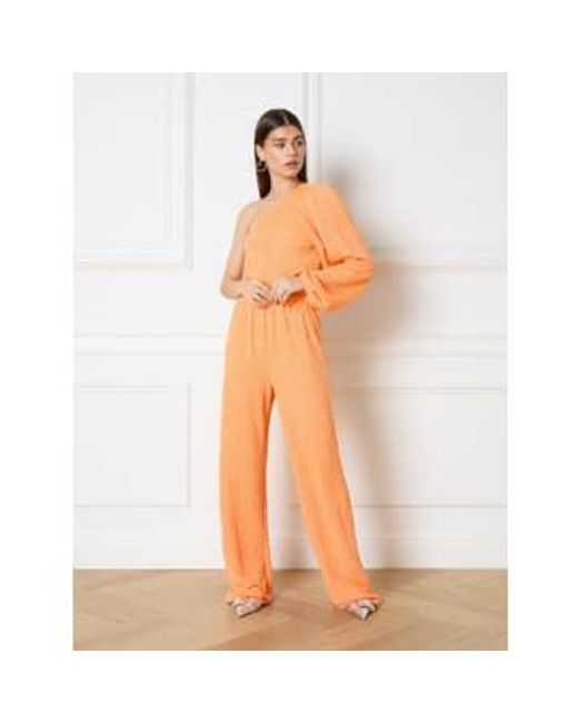 Refined Department Orange | Nova Knitted Flowy Pants Xs
