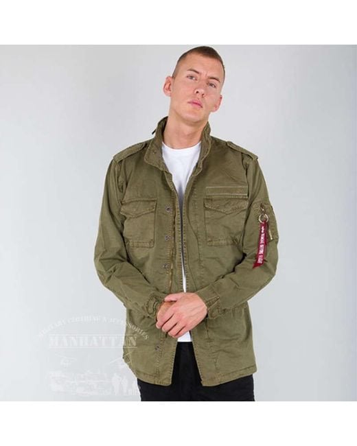 Alpha Industries Green Huntington M-65 Jacket for men