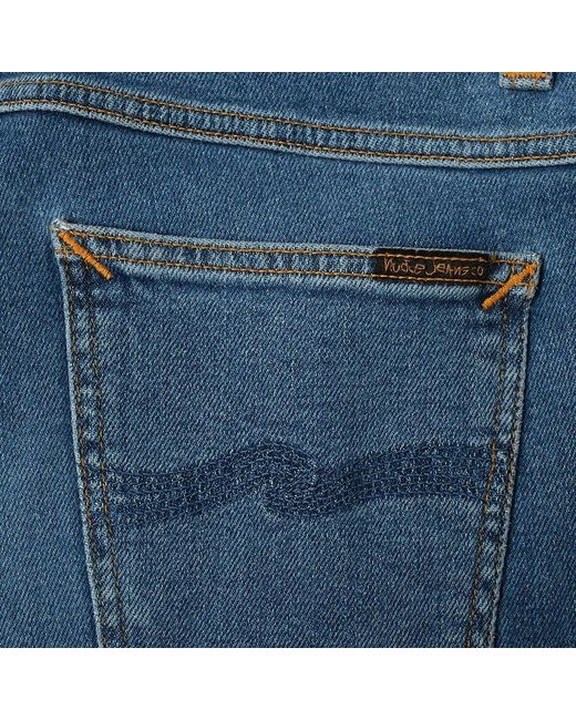 Nudie Jeans Blue Tight Terry Open Depth L32 for men