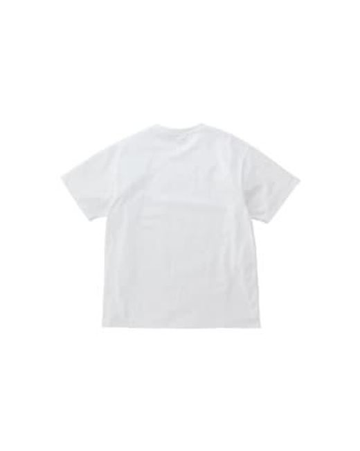 Gramicci White One Point Logo T-shirt for men