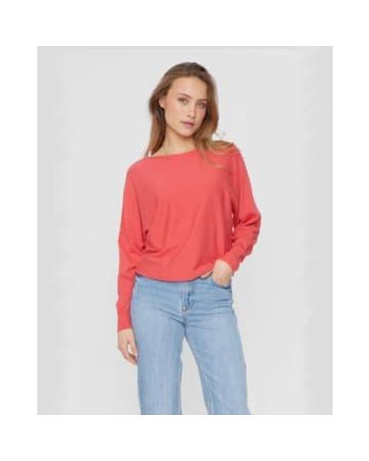 Numph Red Nudaya Pullover Teaberry S