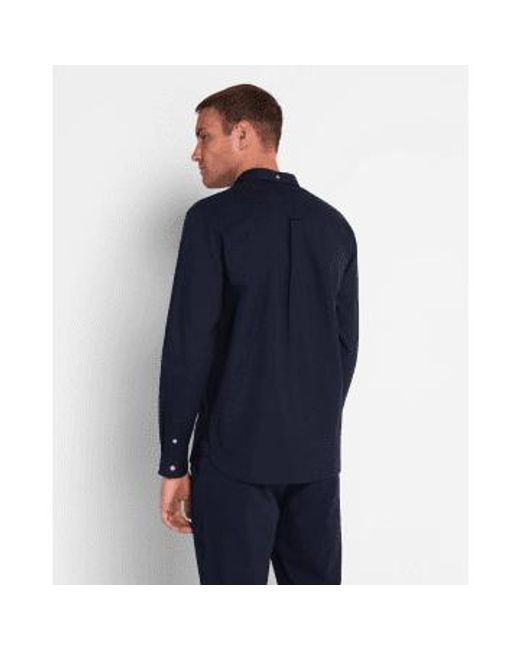 Camisa Oxford Oxford ajuste regular oxford marino oscuro Lyle & Scott de hombre de color Blue