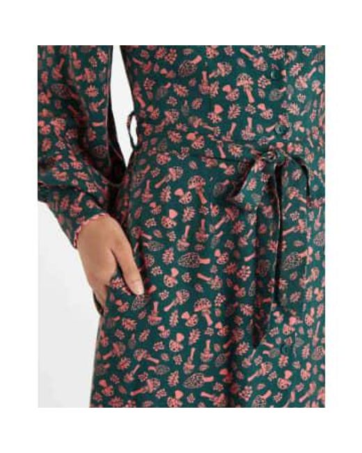 Louche tabitha mushroom magic robe mi-longue en vert Lilac Rose en coloris Gray
