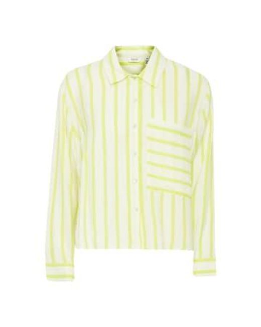 Byoung Funda Ls Shirt In Sunny Mix di B.Young in Yellow