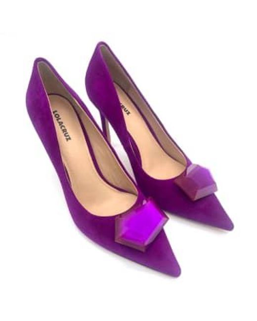 Zapato "Bravo" Lola Cruz de color Purple