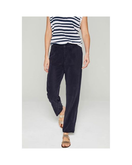 Five Jeans Blue Nelly Loose Fit Trouser- Navy