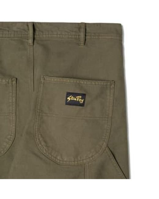 Stan Ray Green Twill 80s Painter Pants for men