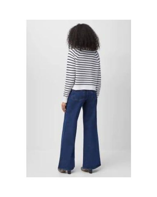 French Connection Blue Lily Mozart Stripe Jumper