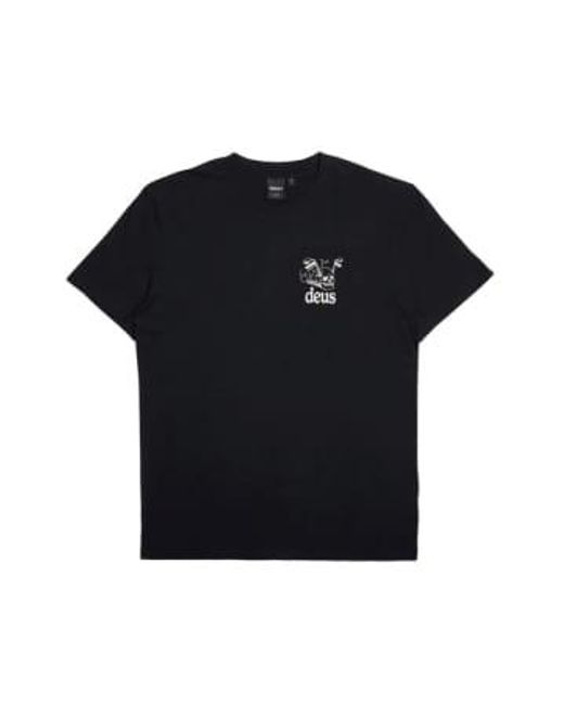 Deus Ex Machina Black T-shirt Dms241663c S / Nero for men