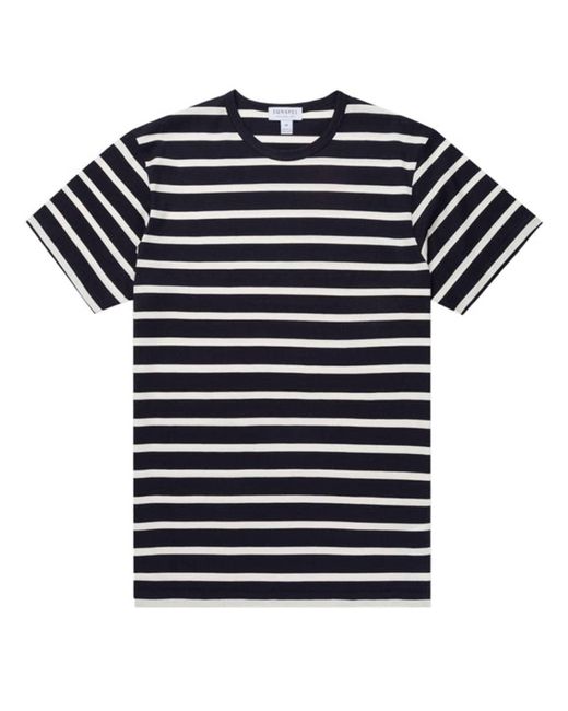 T-shirt Navy / Ecru Breton Stripe 