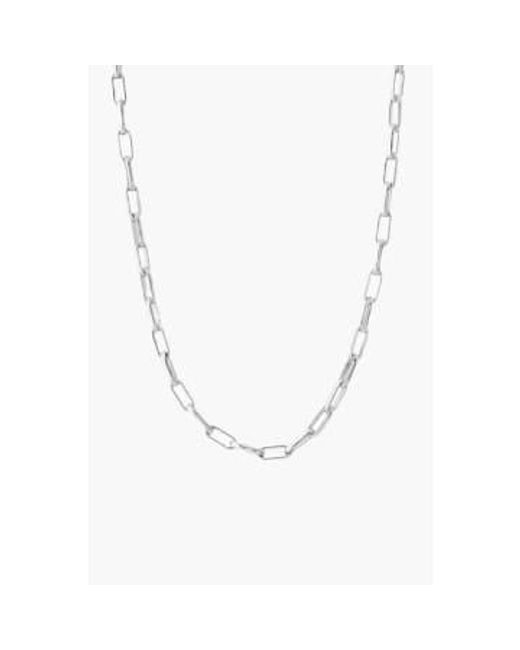 Tutti & Co Metallic Ne704s Raise Necklace Silver One Size /
