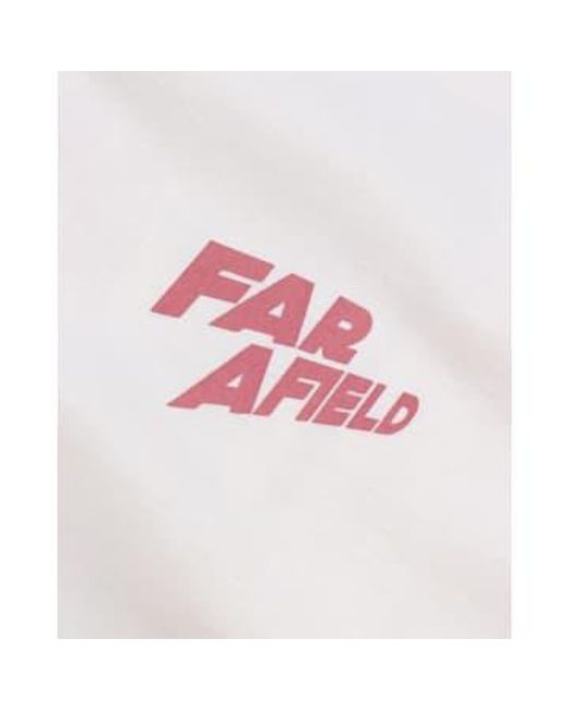 Afts287 Graphic T Shirt Rocket Lolly Print In Snow di Far Afield in White da Uomo