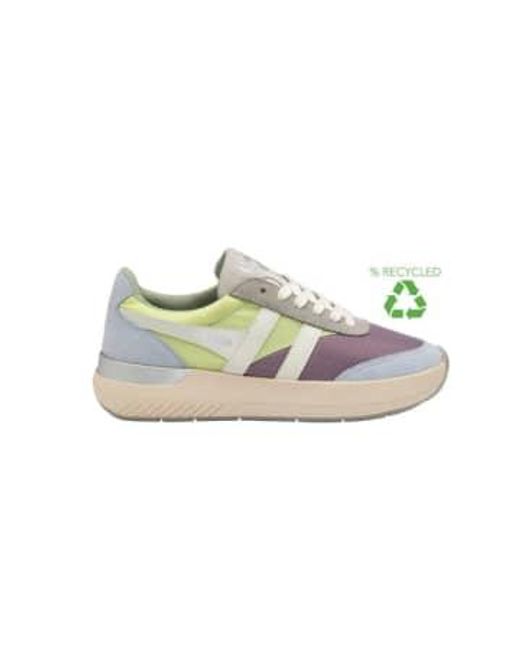 Gola Green Clb516vn raven trainer in lily/ patina / ice blue8