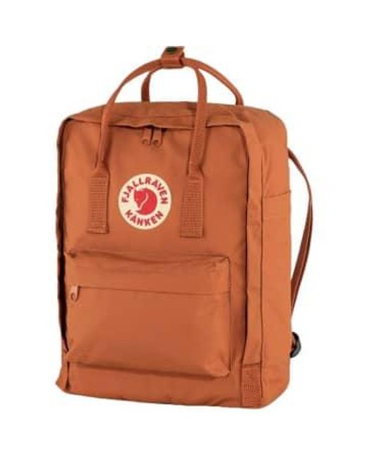 Fjallraven Orange Kanken Brown Backpack T.u. for men