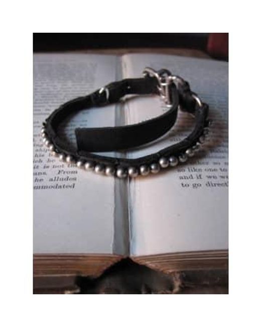 Goti Metallic Leather Bracelet With Br 216