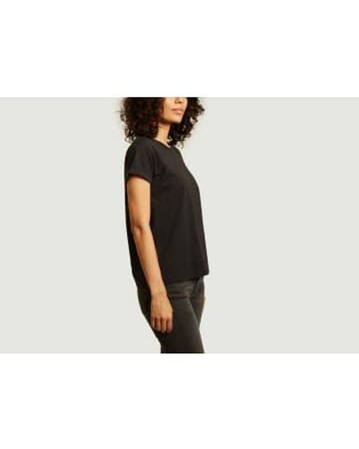 Lovely Organic Cotton T Shirt With Patch di Maison Labiche in Black