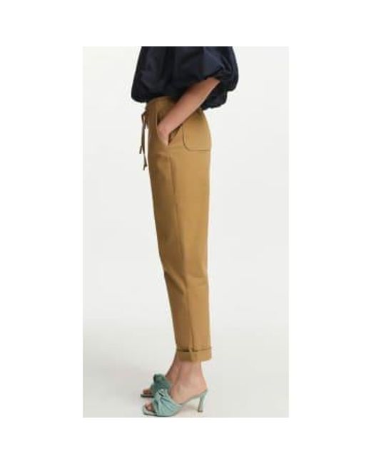 Essentiel Antwerp Natural Fomo Baggy Fit Trousers 34 / Oat Cappuccino
